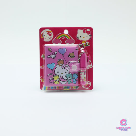 Mini Diary Kitty Friend with Pen Cute anime for School