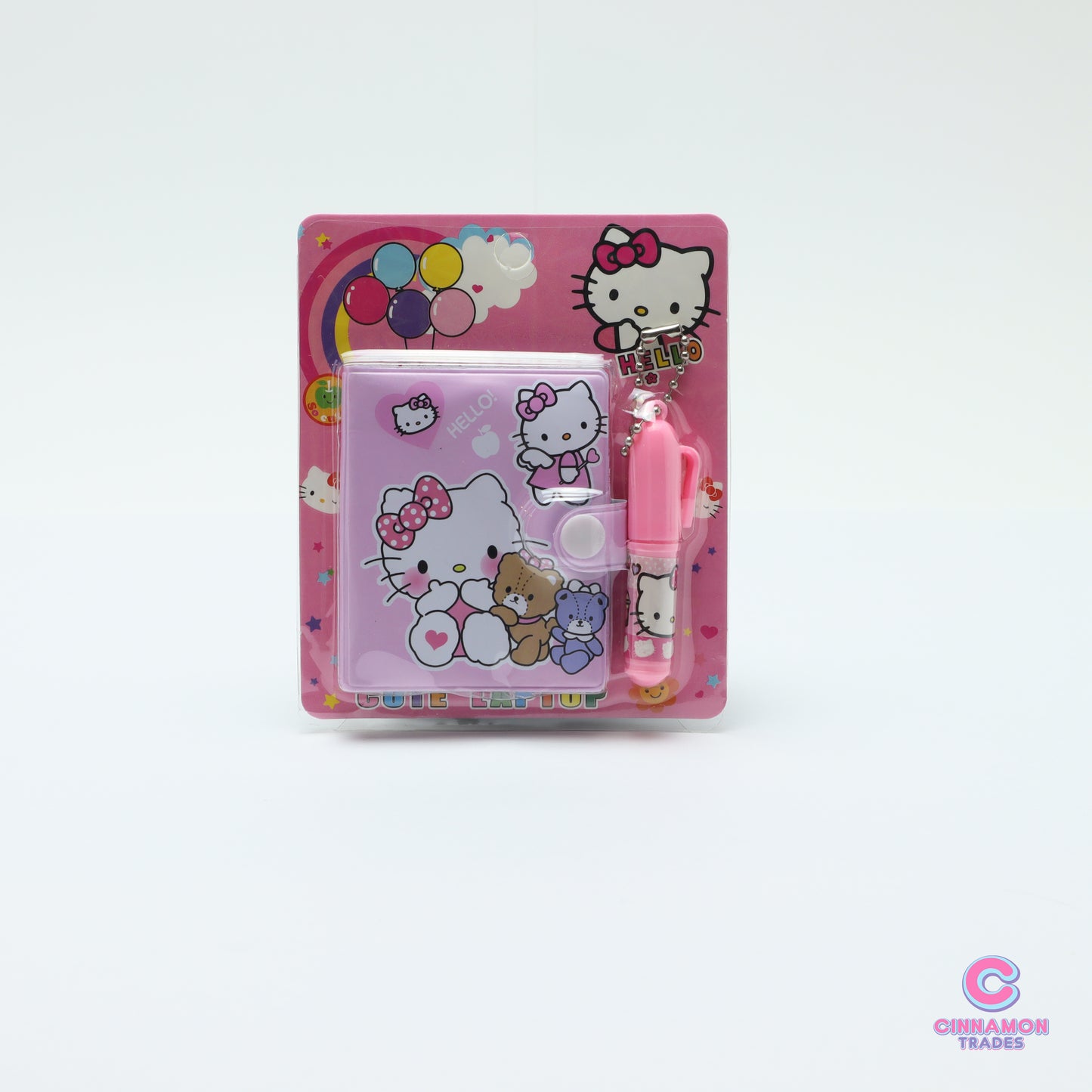 Mini Diary Kitty Friend with Pen Cute anime for School