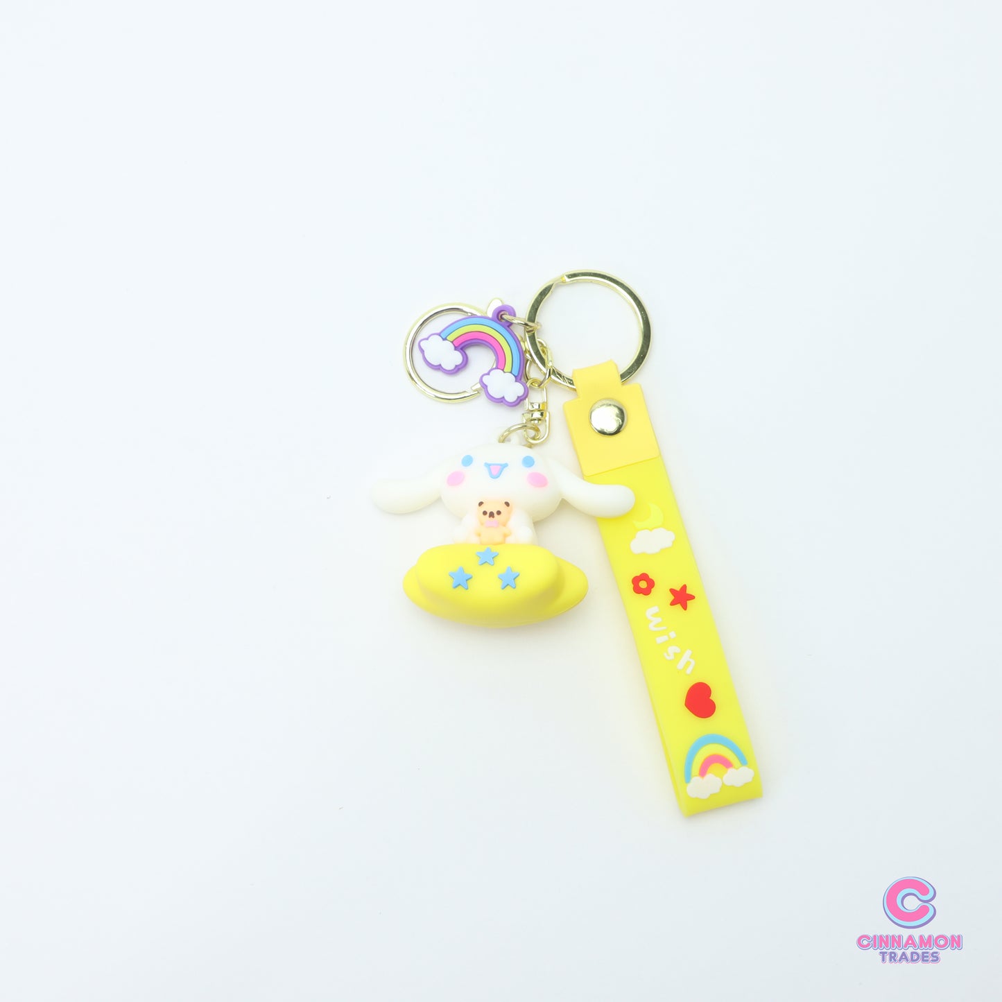 Yellow Cinnamon Star Soft Keychain